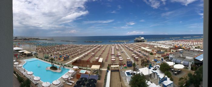Panorama Strand Gabicce Mare Panorama Strand Gabicce Mare