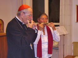 Kardinal Meisner und Agi Hüllbrock